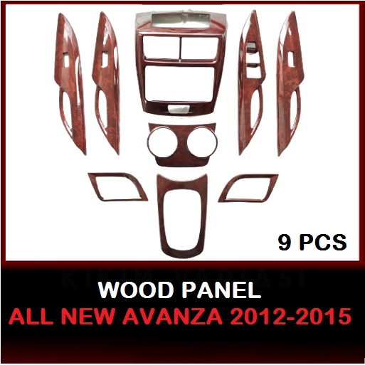 WOOD PANEL ALL NEW AVANZA 2012-2015 9PCS