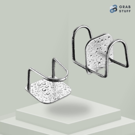 Tempat Spons Sikat Cuci Piring Stainless Steel Kitchen Sponge Holder Multifungsi / Gantungan Spons Cuci Piring Tempel Kuat / Gantungan Besi Stainless Steel Tembok Dinding Tempat Spon Cuci Piring Alat Dapur Kamar Mandi / Holder Spons Sponge Cuci Piring