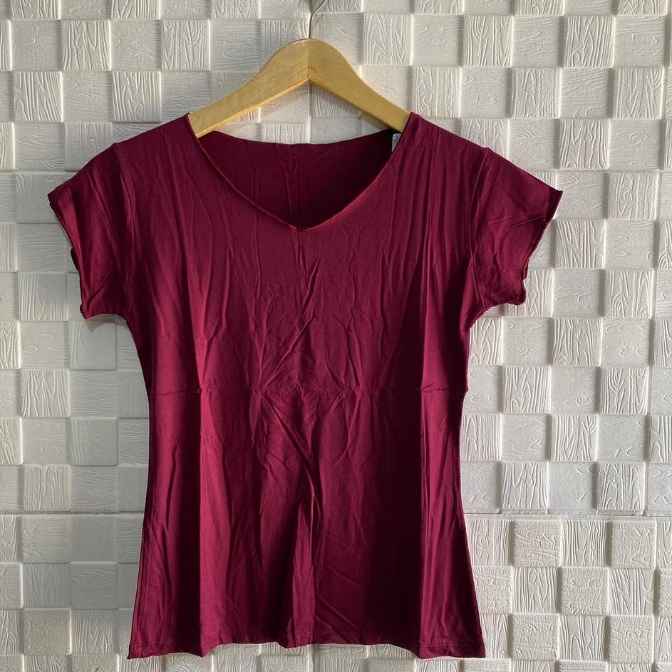 [PRODUK LVJ] atasan kaos neci lengan pendek polos wanita /kaos polos wanita/atasan wanita/kaos wanit