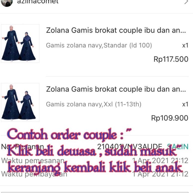 BG.11De22ᴬ • Gamis cantik moscrepe tile couple mom and kids / long dress fashion muslim pasangan ibu