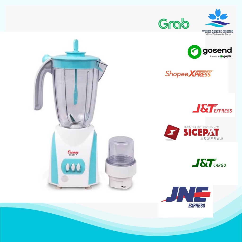 Blender Listrik 2in1 Cosmos Goblet Plastik CB-281 P