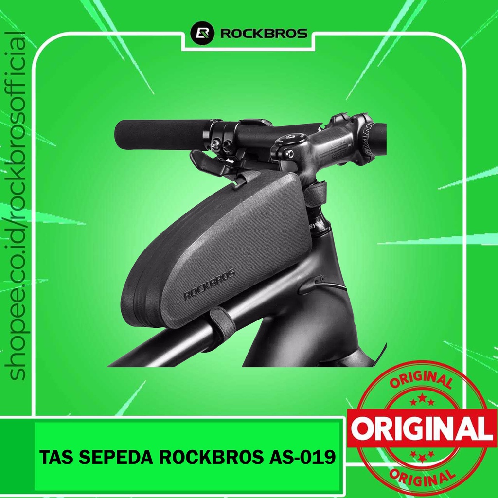 Tas Sepeda Rockbros AS019 Frame Depan Waterproof Front Tube Bag Sepeda Lipat MTB Roadbike