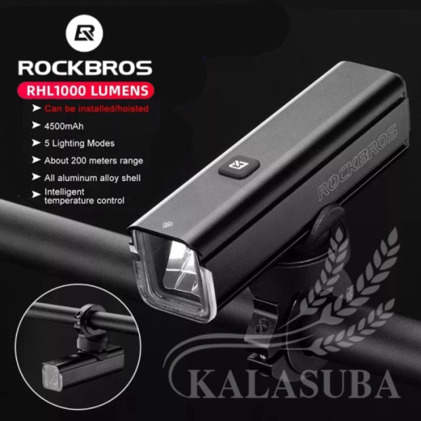 Jual ROCKBROS RHL1000 - Lampu Depan Sepeda Barfly-Ready 1000 Lumens Limited