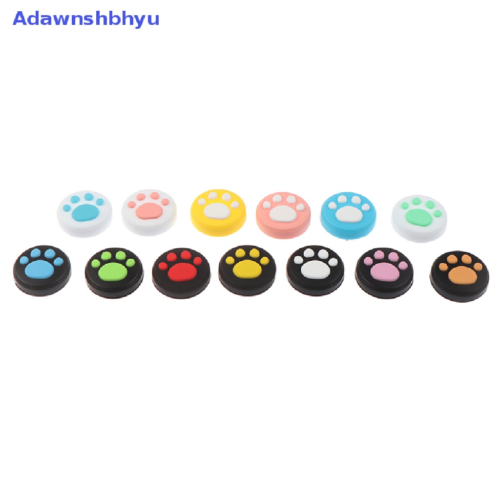 Adhyu 4pcs Cute Cat Paw Claw Thumb Stick Grip Cap Cover Untuk Nintend Switch Lite ID