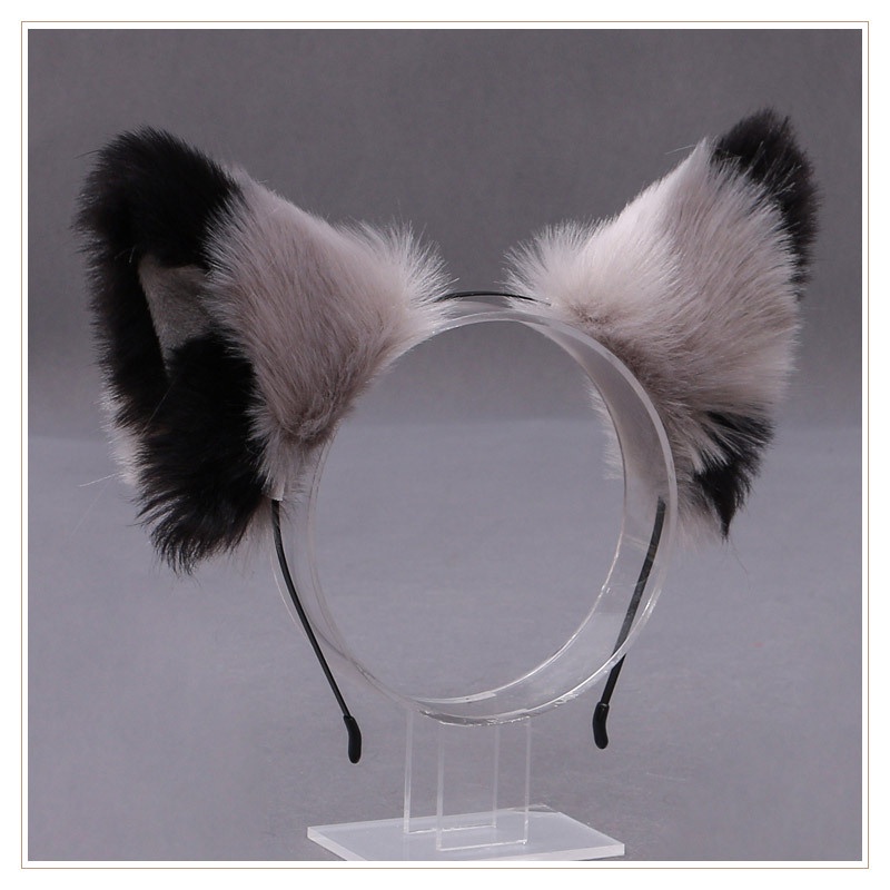 Furry Animal Ear Plush Costume Headband 8557