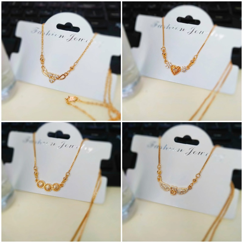 AV393 Grosir Kalung Koye Xuping Lapis Emas Kalung Dewasa