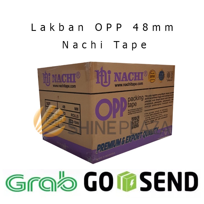 

Lakban OPP Nachi Tape 48mm 1 Dus - Khusus Gosend