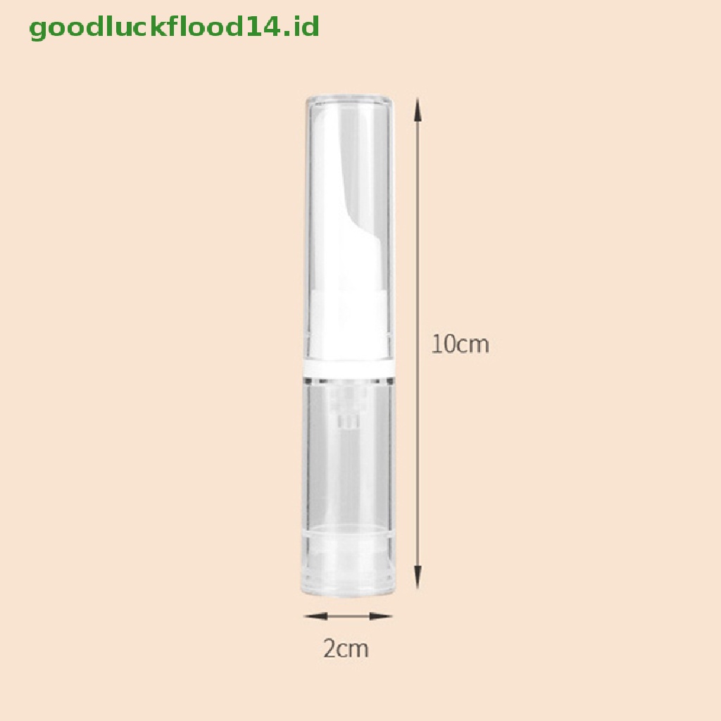 [GOOGFOUR] 5ml Botol Pompa Vakum Airless Kosong Travel Size Dispenser Wadah Isi Ulang [TOP]