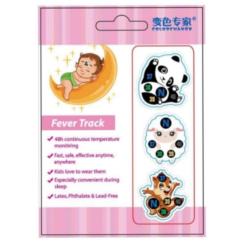 Fever Track Sticker thermometer suhu demam bayi