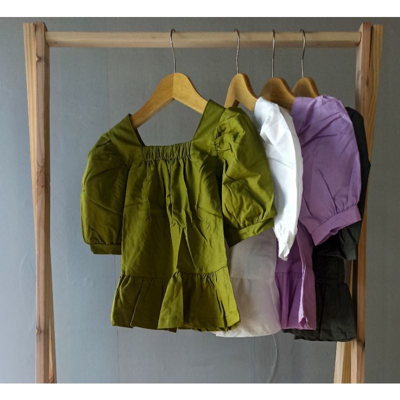 Blouse / Atasan Balita Anak Perempuan Lengan Balon - Hana Blouse