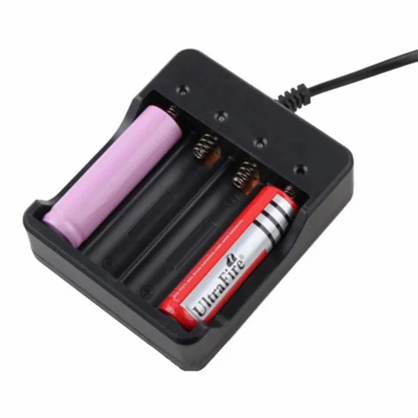 Charger 18650 Baterai Battery 4 Slot Senter Laser Auto Stop Indikator