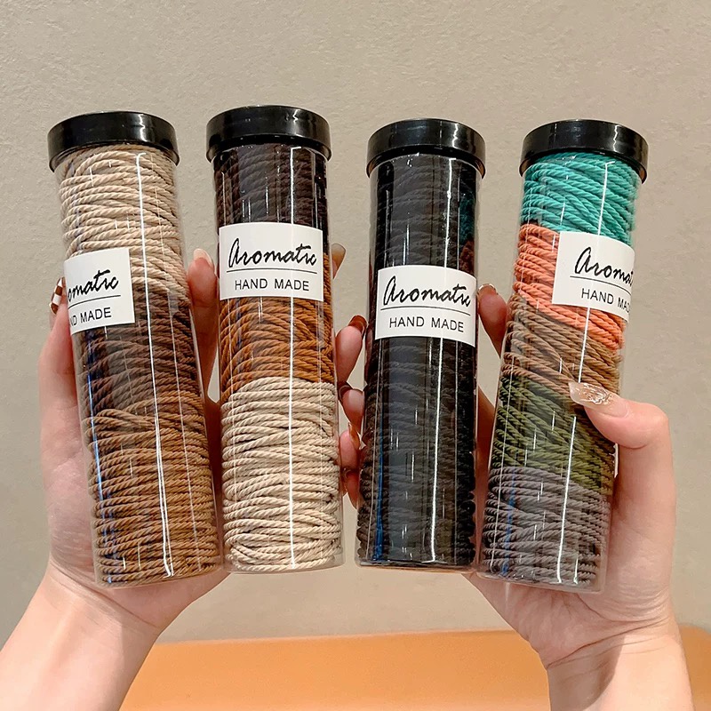Sayishop 100pcs Ikat rambut ponytail bahan karet elastis tahan lama untuk wanita