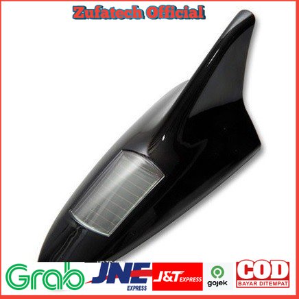 VigoAcme Shark Fin Lampu Solar Mobil Bentuk Sirip Hiu 8 LED - FZWJSD - Black