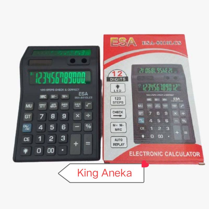 

Kaltulator Esa 8810 Led 2 Layar 12 Digit New Buat Dagang Edition