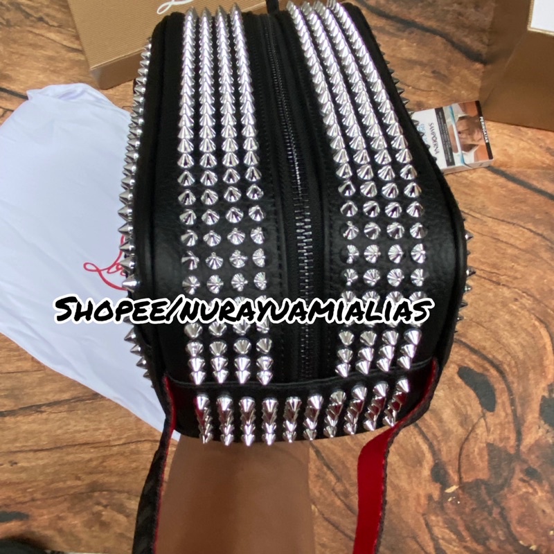 Pouch bag C Louboutin import Grade original handbag wanita pria import branded
