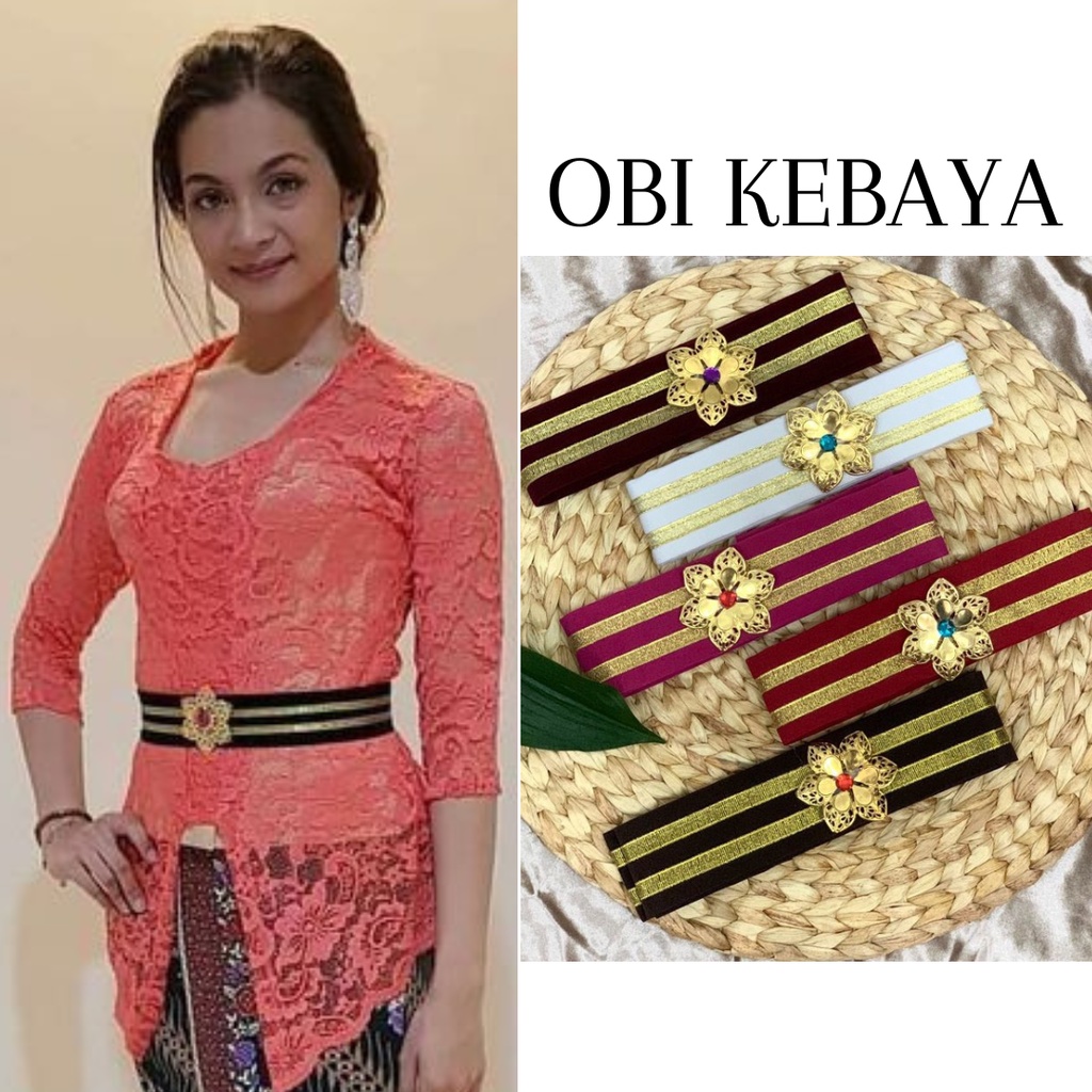 ✅Obi Kebaya FREE BROSS Sabuk Kebaya Ikat Pinggang Kebaya Obi Bali Sabuk Tradisional Bali