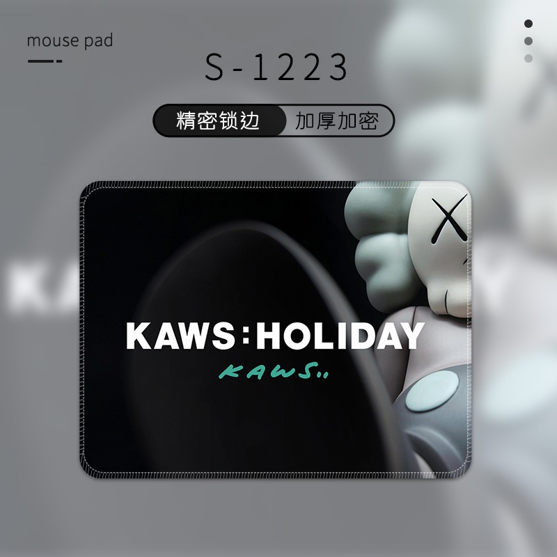 Kaws Bantal Tikus Kecil Gadis Perempuan Bernilai Tinggi Anak Laki-Laki Street Wear Gaming Sederhana High-end Karet Alam