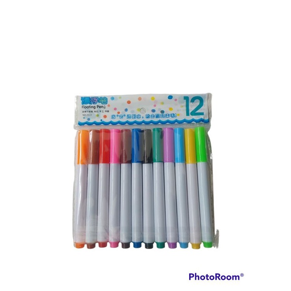 

POJ isi 12pcs Spidol Ajaib Magic Spidol Floating Pen Mainan Spidol Warna