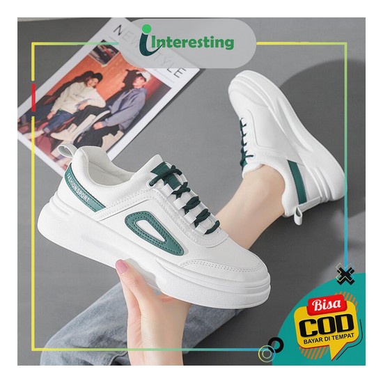 Sepatu Canvas Wanita Korea Beier Shoes Sole Tebal Hitam Sepatu Wanita  Sepatu Wanita Sneakers Import