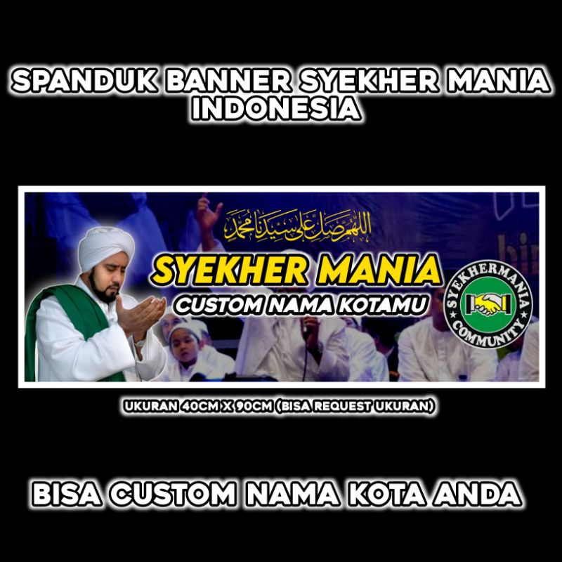 Spanduk banner syekher mania indonesia Custom