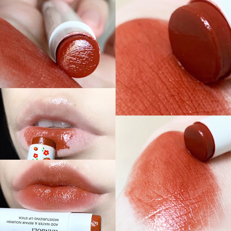 【COD】Red Orange HANBOLI Lip Balm Moisturizing Repair Nourish Lipstick Rubah Warna Pelembab Bibir Pecah Kering-CH