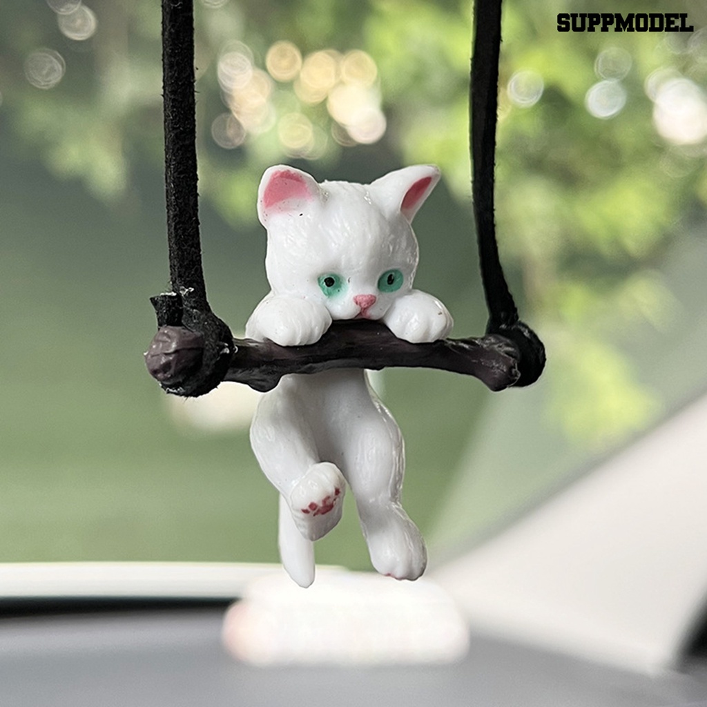 [Auto] Liontin Mobil Desain Kartun Tidak Mudah Luntur Ramah Lingkungan Kuat Ketangguhan Pengerjaan Halus Dekorasi Langsung Gantung Kreatif Lucu Cabang Kucing Spion Liontin Untuk Hadiah