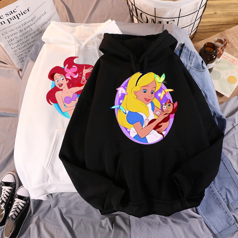 Jaket Sweater Disney Mermaid - Hoodie Mermet Putri Duyung Aesthetic Anak Perempuan Dewasa
