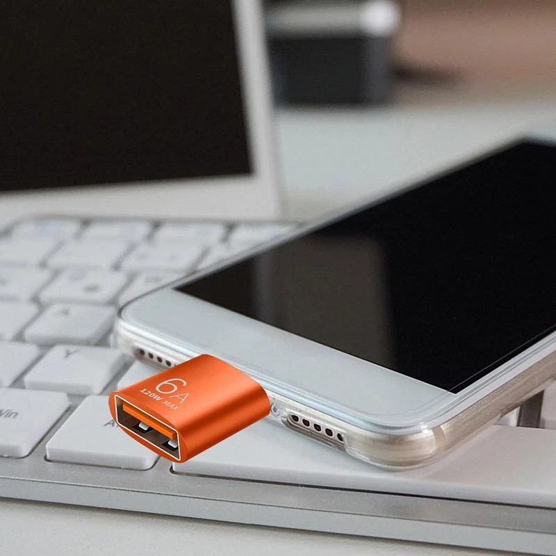 Adaptor OTG Tipe C Ke USB3.0/Konektor Dengan Indikator Untuk Handphone Kabel Data Male To Female Converter USB C Adapter