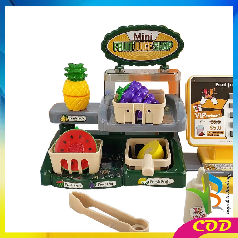 RB-M223 M225 Mainan Mesin Kasir Anak Counter Play house / Mainan Ice Cream Fast Food Dessert Junkfood Pretend Play