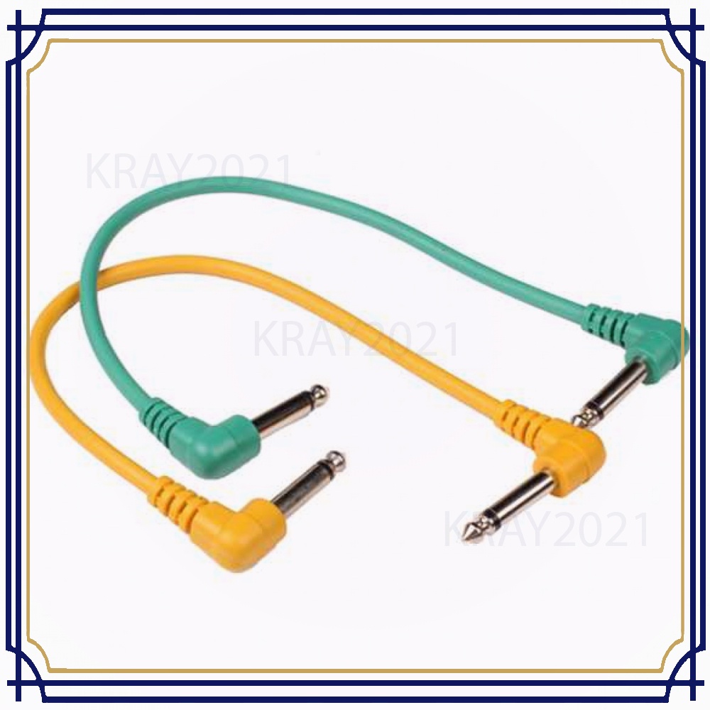 Kabel Gitar L Angle Untuk Pedal Efek Gitar 6 PCS -CV128