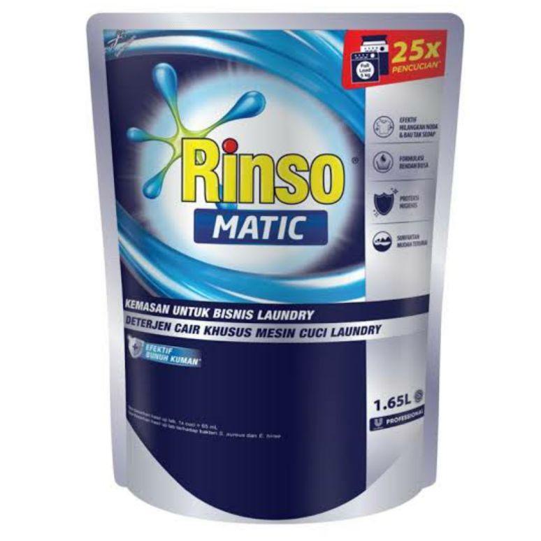 ぃ RINSO MATIC CAIR 1,65L / Rinso Matic Professional 1,65L / Rinso Matic Bubuk / Rinso Matic Bubuk 90