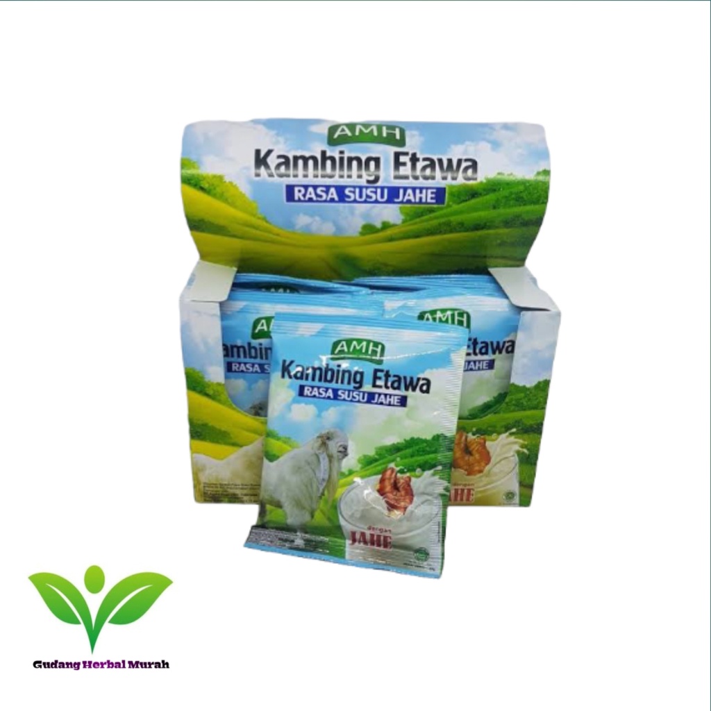 

Susu Etawa Kambing Bubuk AMH Rasa Jahe [Per Box isi 10 Sachet]Harga Grosir