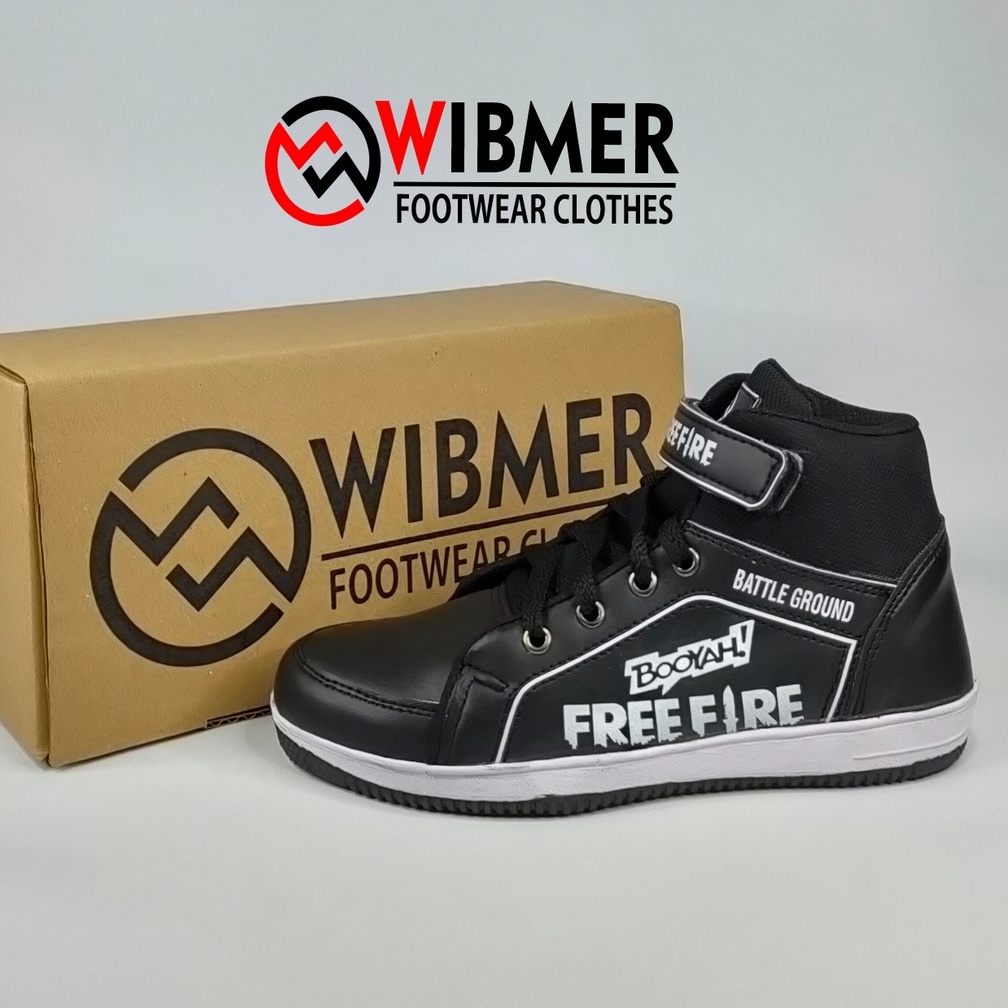 SEPATU PEREKAT FREE FIRE ANAK /SEPATU SEKOLAH TK / SEPATU  FREE FIRE SD / SEPATU SEKOLAH PEREKAT TK
