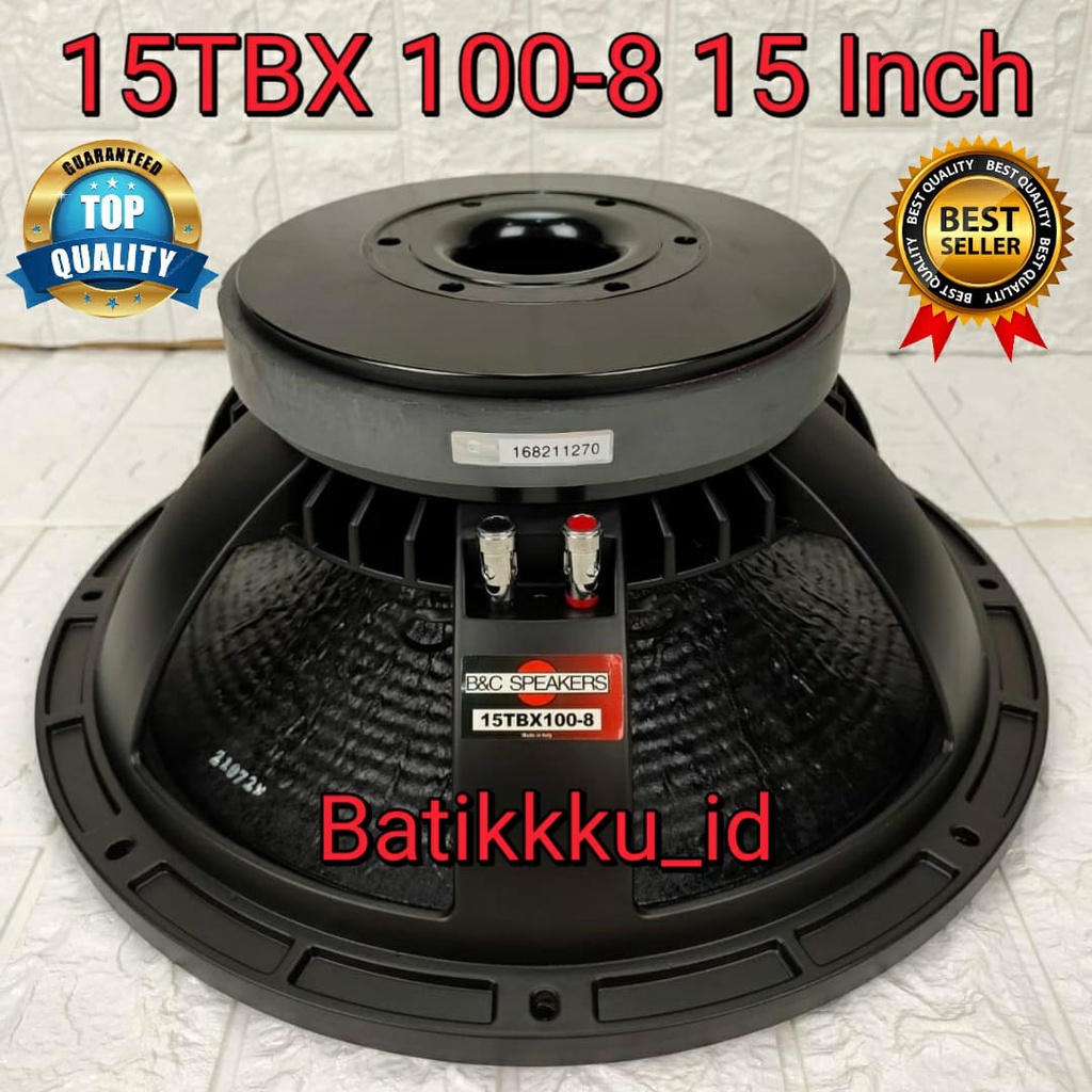 Speaker Komponen BNC B&C 15 TBX 100 8 15TBX100 15 INCH 15TBX 100 8