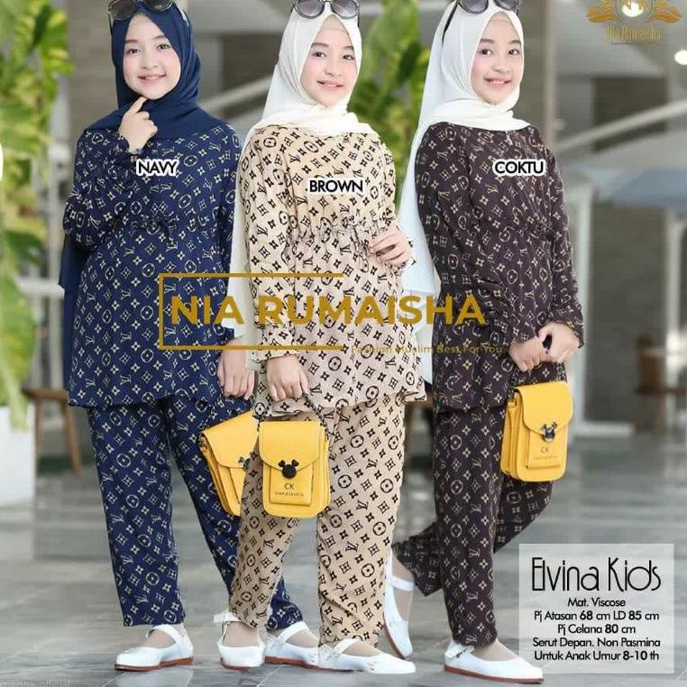 [HND.22De22ᶜ] Setelan tie dye one set anak perempuan tanggung rayon bali panjang umur 10 tahun 12 ta