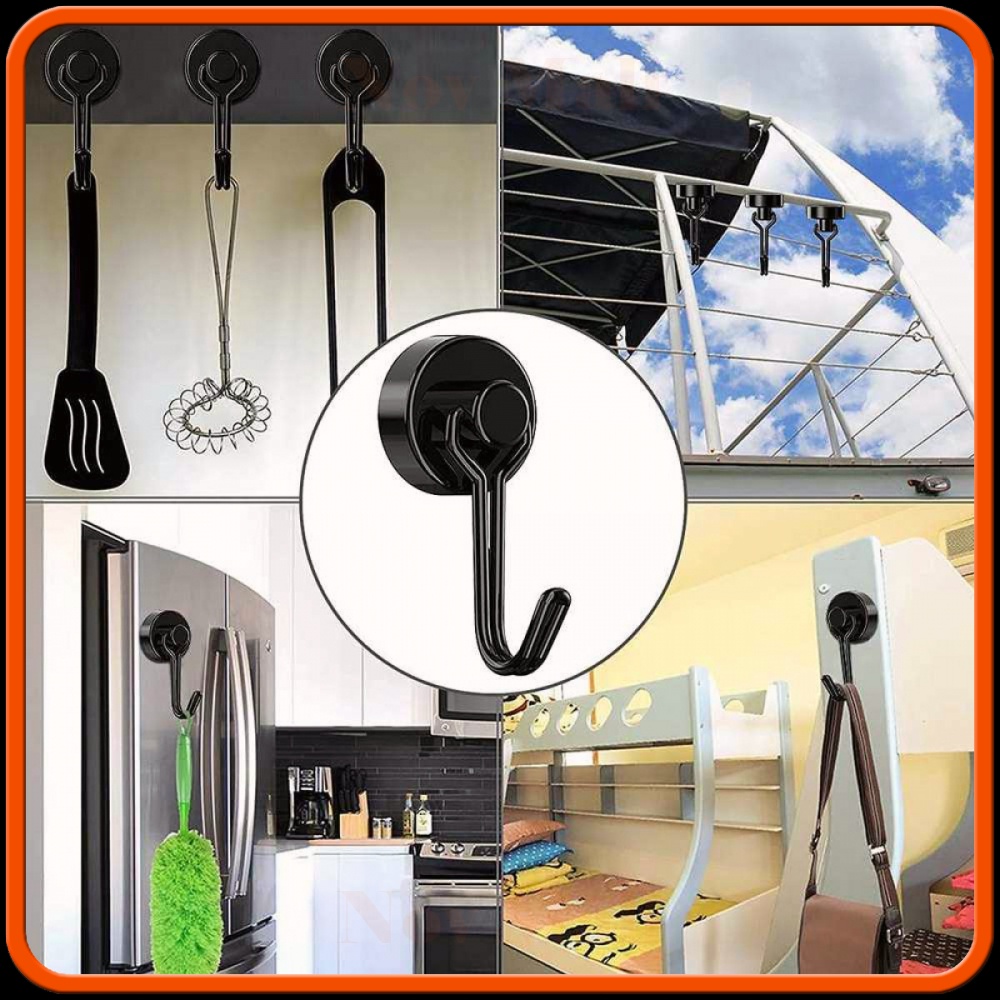 Gantungan Dinding Magnetic Hook Wall Hanger Organizer -ST669