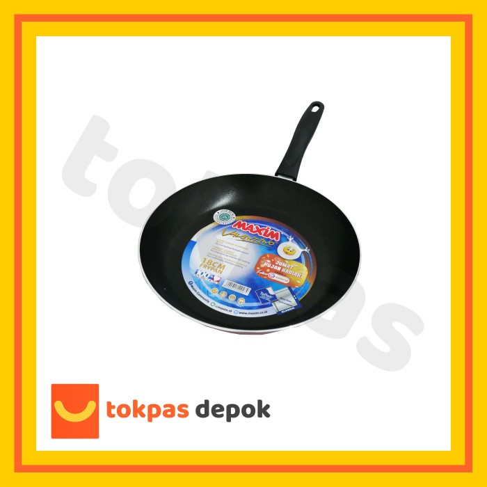 Wjn Teflon Maxim Valentino Ukuran 18 20 Cm Wajan Penggorengan Anti Lengket