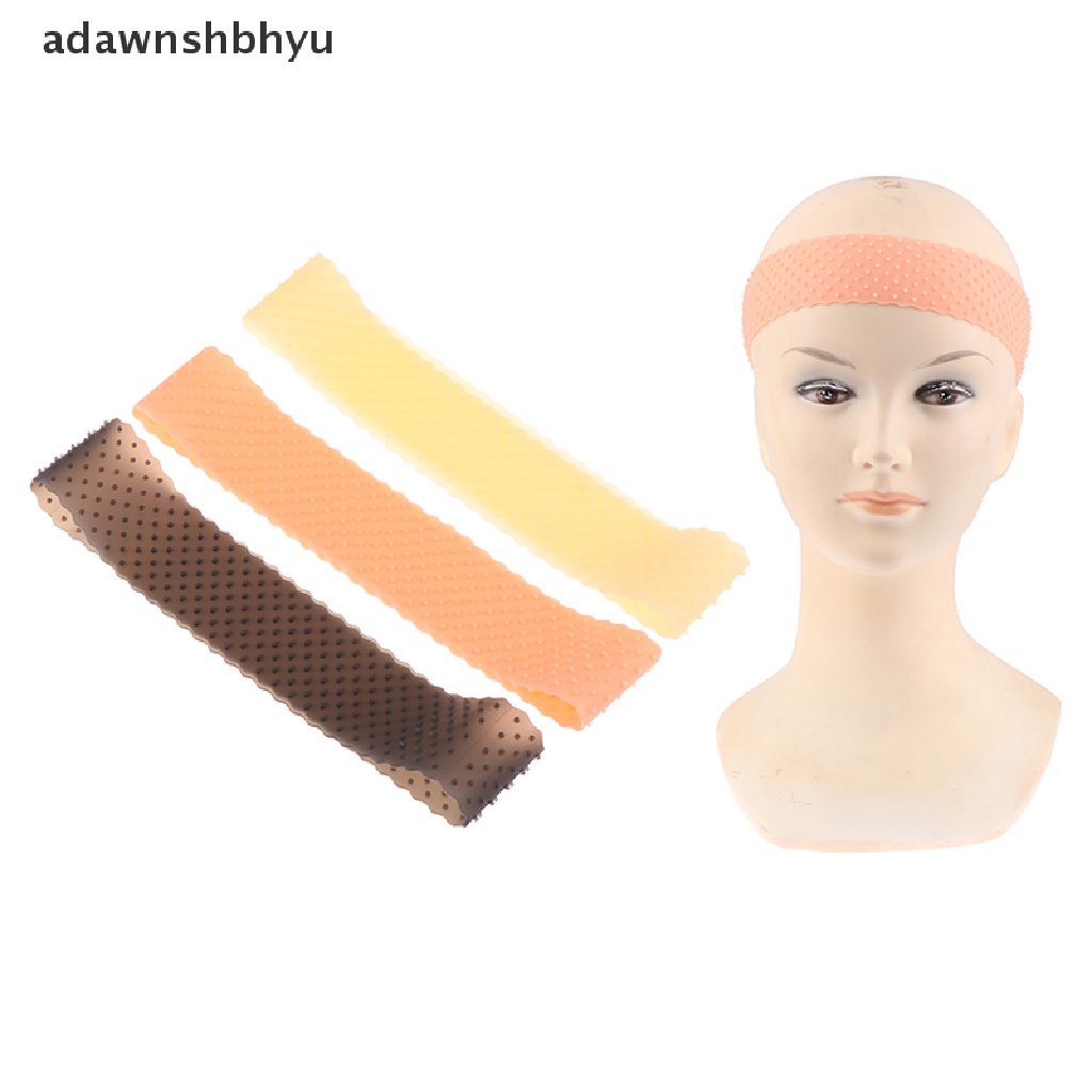 Adawnshbhyu Bando Elastis Silikon Headwraps Untuk Memakai Wig Salon Hair Band Wig Grip Holder ID