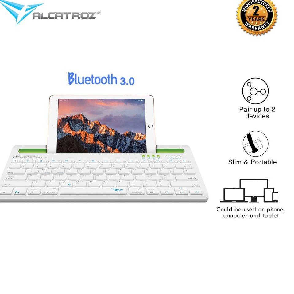 Paket Surprise Alcatroz Wireless Keyboard Xplorer Dock 1 BT [ 2 Tahun Garansi Resmi ] [ Product of Singapore ]