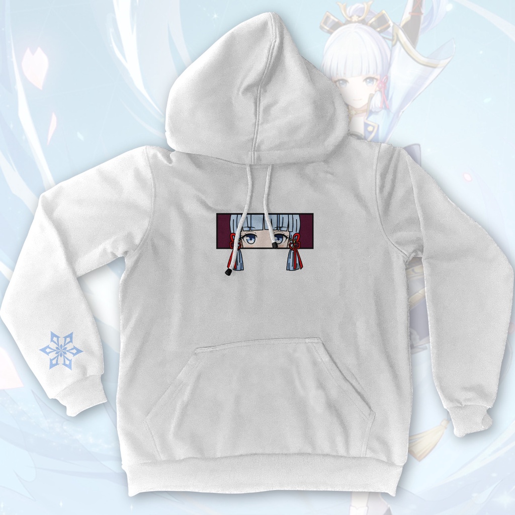 Hoodie Embroidery Ayaka Gaming Gamer Genshin Impact Anime Premium Unisex