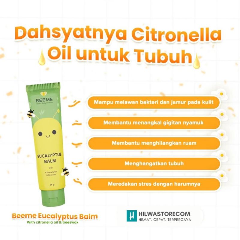 Beeme Eucalyptus Balm [Free Gift] [New kemasan BOX]