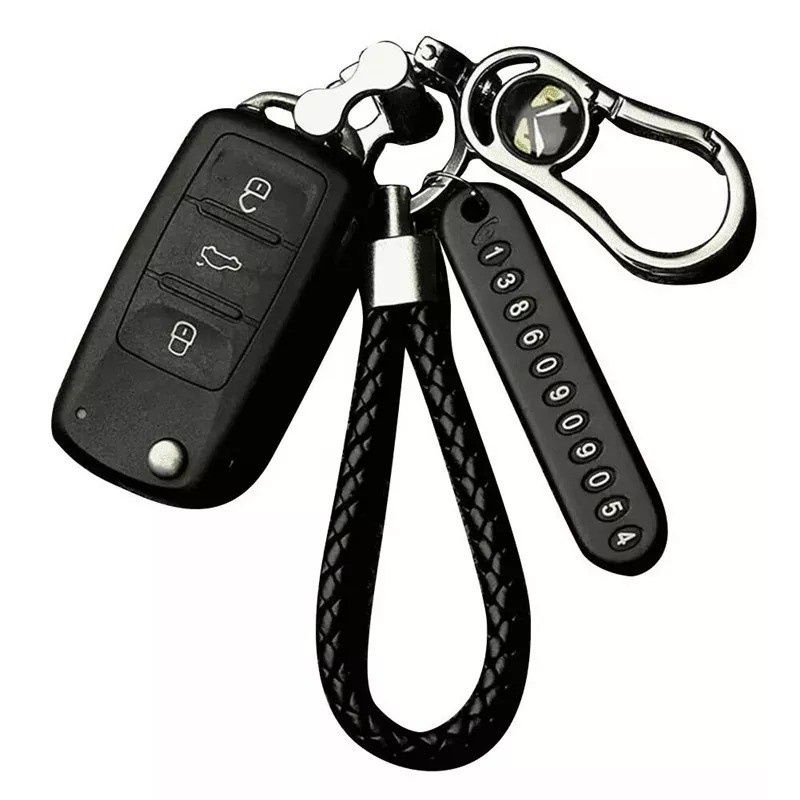 Set Gantungan Kunci Mobil Motor Tag No HP Buckle Tali Car KeyChain mainan kunci gantungan kunci