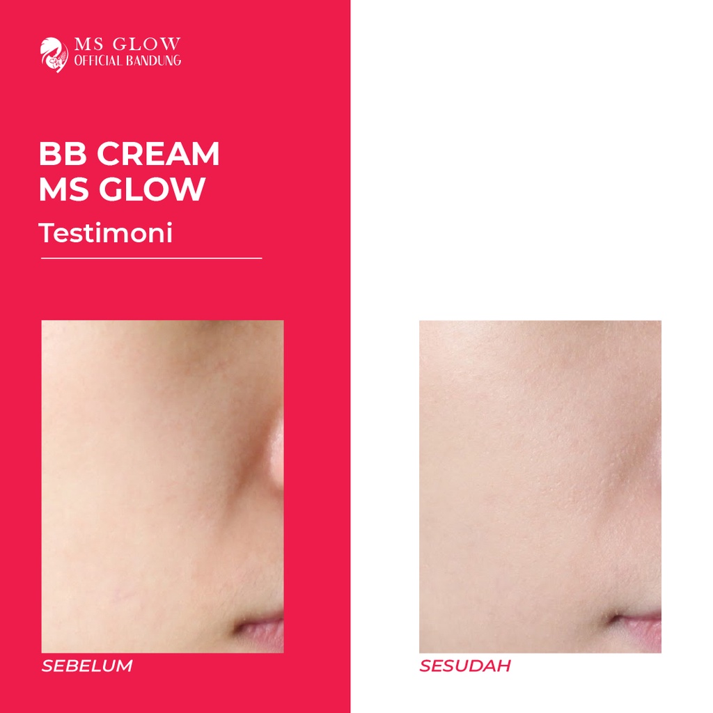 MS Glow Original BB Cream Daily Whitening/Acne SPF 30 PA++ Krim Siang Termurah Kualitas Premium