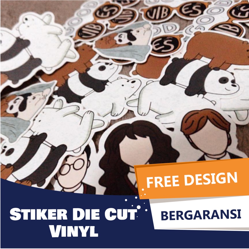 Jual Cetak Stiker Vinyl Custom Cutting Putus Die Cut / Sticker Anti Air ...