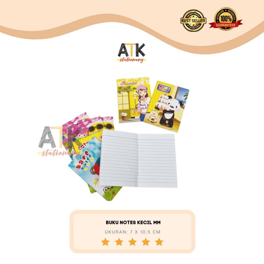 

Buku Notes Murah Kecil 20 lembar MM / ABD atk
