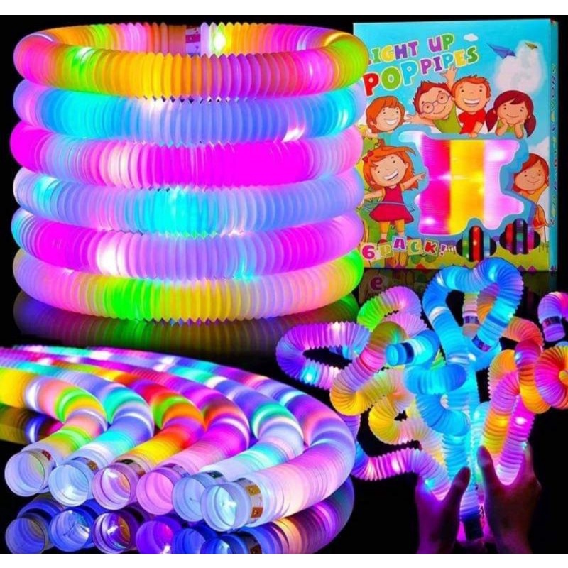 Pop Light Mainan Anak Pipa Lampu Hias Stick Premium Bahan Tebal