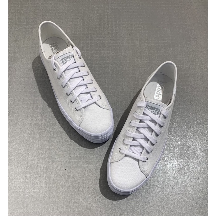 KEDS SEPATU WANITA-TRIPLE UP CANVAS WHITE