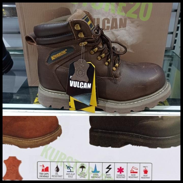 Promo Sepatu Pengaman Vulcan 6In/ Krisbow Safety Shoes Vulcan 6Inc
