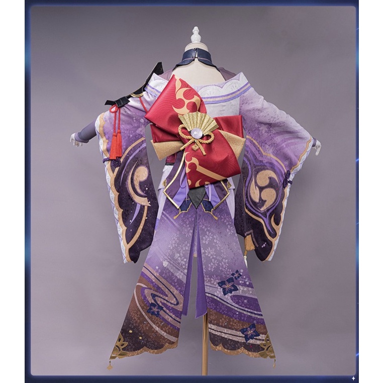 In Stock UWOWO Raiden Shogun Cosplay Baal Costume Game Genshin Impact Inazuma Halloween Costume Christmas Costume Women Dress