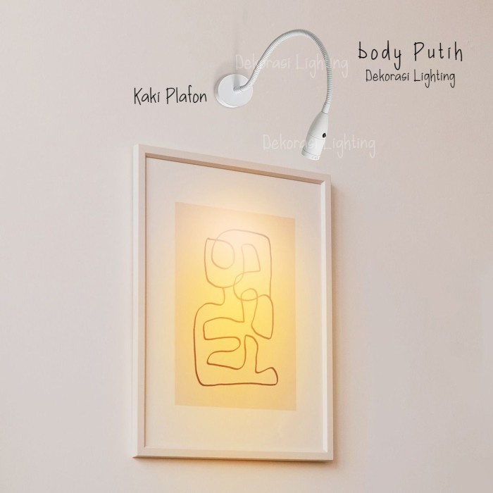 Lamp Lampu Dinding Lampu Baca Wall Lamp Bed Light Flexible Spiral